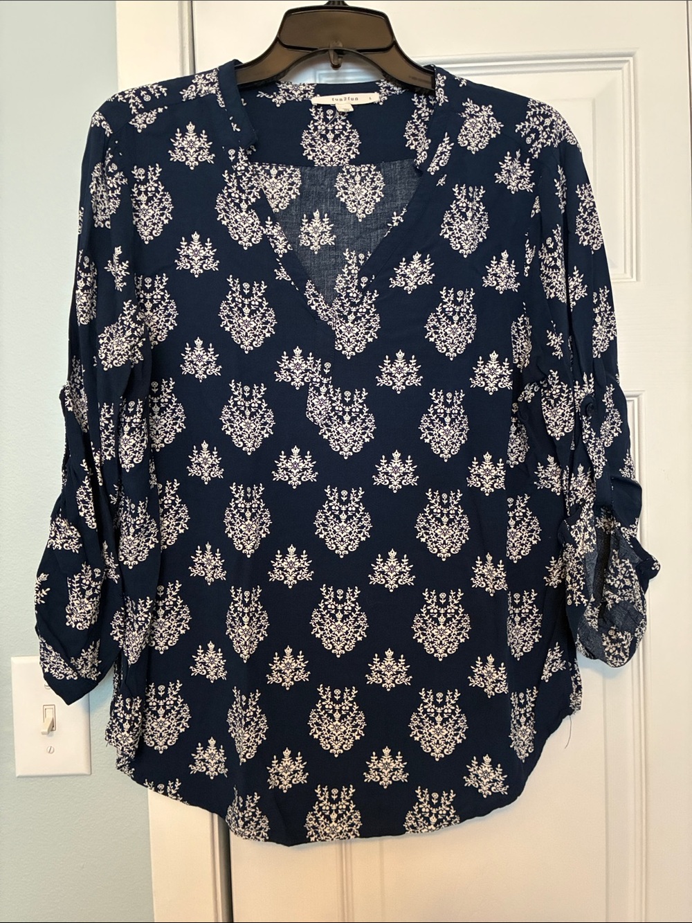 Pretty bold print blouse